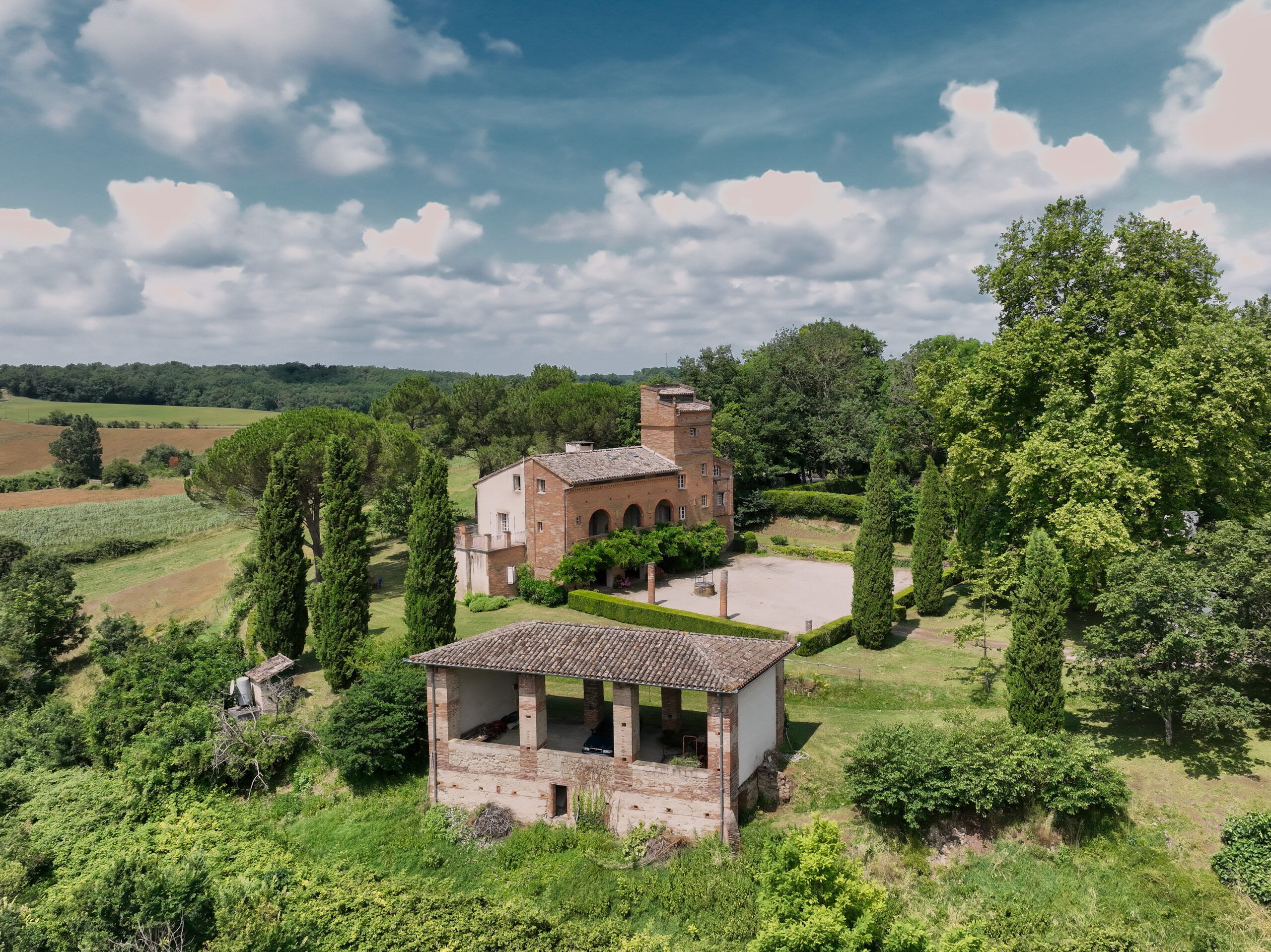 photographie immobilière par drone d'une propriété